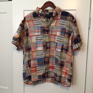 Brooks Brothers Mens Madras Cotton Shirt - Large